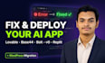 fix lovable app, deploy lovable, base44 expert,vibe code,lovable v0 to wordpress