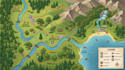 hiking trail map, park map, outdoor recreation map, campsite map, visitor guide