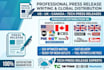 write US UK press release canada press release distribution tech press release