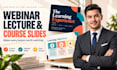 design webinar, lecture slides, or course presentation