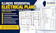 draw illinois residential electrical plans, load calculations, panel schedules