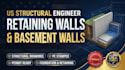 design retaining walls, basement walls and structural drawings