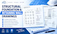 design structural foundation and retaining wall drawings