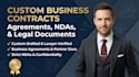 draft custom business contracts, agreements, and ndas
