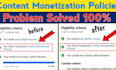 fix youtube monetization issues, reused content issues and adsense problem