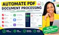 build automated pdf document parsing ai text extraction data contract summary