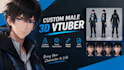 create a custom male 3d vtuber model and vrm avatar