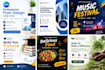 design a clean and professional flyer using canva