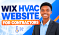 design a wix hvac website for heating and cooling contractors