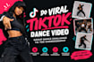 do viral tiktok dance video, group dance challenge, tik tok