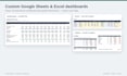 build a custom google sheets or excel tracker, template, or dashboard