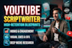 script writing youtube video script writer