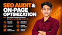 do SEO audit and on page optimization