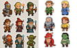 create pixel art game sprites, sprite sheets, and tilesets