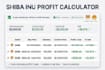create shiba inu crypto profit calculator in google sheets