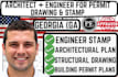 georgia architect for building permit drawing structural plan and engineer stamp