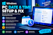backdate your PC system clock and fix date, related software issues