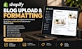 upload, format and publish shopify blog posts