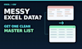 merge and clean excel or CSV customer lists with a change log