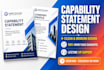 do professional capability statements, company profiles, government proposal