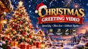 create a christmas and new year greeting video animation