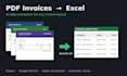 convert PDF invoices to excel with ai data extraction