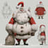 custom cute christmas character illustration