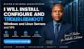 configure and troubleshoot windows and linux servers