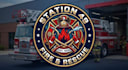 draw firefighter logo illustration for you