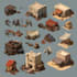 design 2d props, and objects for games in maya and blender