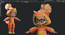 model 2d 3d character rig fix animate add 52 arkit blendshape blender cc5 iclone