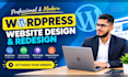 design, redesign your business wordpress website as a elementor expert