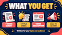 write your youtube video script, title, and description