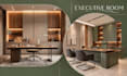 design executive office, meeting room, home office with 3d rendering