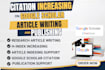 increase citation to google scholar, research article writing and publishing