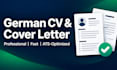 write a professional german CV, cover letter and linkedin profile
