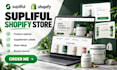 build supliful shopify store, upload products and design labels