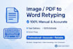 retype scanned image to word