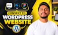 be your elementor pro expert, convert wix to wordpress, figma to wordpress