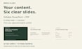design six editable powerpoint slides from your content