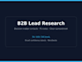 hand research verified b2b leads with decision maker emails and fit notes