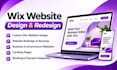 wix website design, wix website redesign, edit wix website
