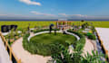 create landscape site plan, garden layout, backyard design, swimming pool render
