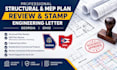 review and stamp structural plan, mep plan engineering letter in georgia, ohio