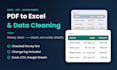 convert PDF to excel and clean your spreadsheet data