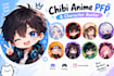 create a cute chibi anime pfp and character avatar