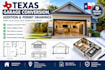 create texas garage conversion, addition and permit drawings