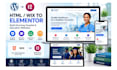 build hospital education  website convert wix html to elementor