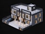 create modern 3d house exterior design and rendering