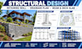 retaining wall design, drainage plans, beam and deck slab design